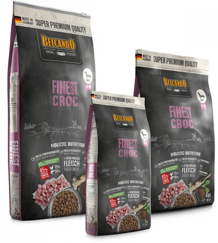 BELCANDO® Trockenfutter für Hunde Finest Croc - Hundefutter für Feinschmecker: Leckere Ente und Leber, ideal für wählerische Hunde kleiner und mittlerer Rassen. Unterstützt das Immunsystem und sorgt für gesunden Genuss.