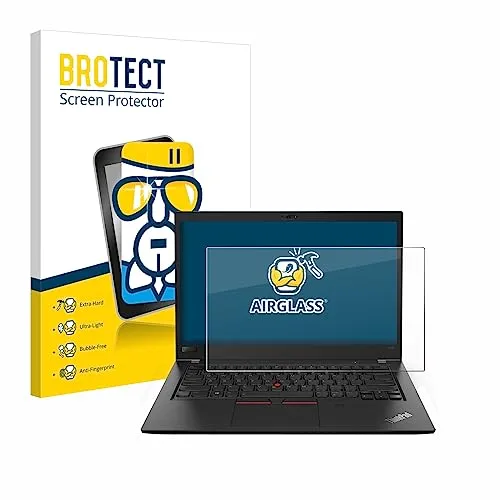 BROTECT Schutzglas Folie für Lenovo ThinkPad T480 / T480s Panzer Schutzfolie Glas [Extrem Kratzfest 9H, Anti-Fingerprint, Ultra-Transparent]