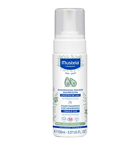 Mustela Bébé Babyshampoo 150 ml - Mustela Bébé, 150 ml, sanftes Babyshampoo für Kinder. Es reinigt das Haar und die empfindliche Kopfhaut schonend, ohne auszutrocknen. Ideal für eine angenehme Haarwasch-Erfahrung.