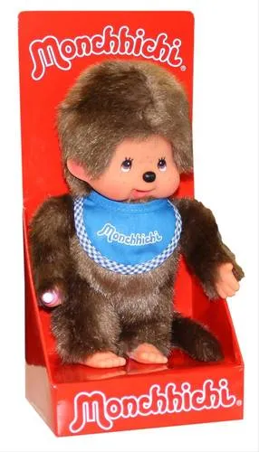 Monchhichi Classic Boy blau, ca. 20cm - Puppe & Spielsets: Niedlicher Monchhichi Classic Boy, handlich mit 20cm Größe, ideal für Kinder ab 3 Jahren und perfekt zum Spielen und Kuscheln.
