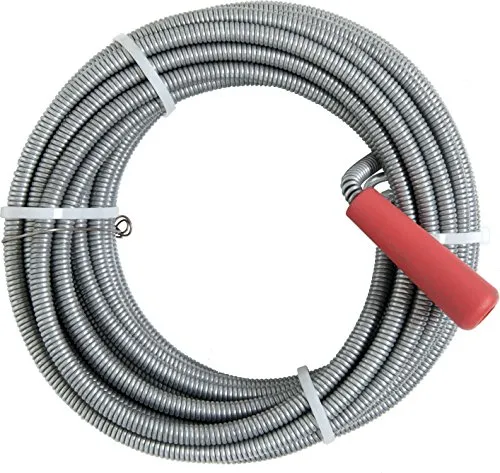 CORNAT Rohrreinigungsspirale, L: 10 cm, ∅ 9 mm - Rohrreinigungsspirale für Küchenspülen und Waschbecken, ausgestattet mit Kurbel und Kralle für eine effektive Reinigung von Abflussrohren.