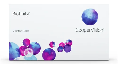 CooperVision Biofinity Monatslinsen (6er Packung) - Komfort für Ihre Augen - Kontaktlinsen, die außergewöhnlich sauerstoffdurchlässig sind und auch für gelegentliches Über-Nacht-Tragen geeignet sind. Genießen Sie den luxuriösen Komfort von Biofinity!