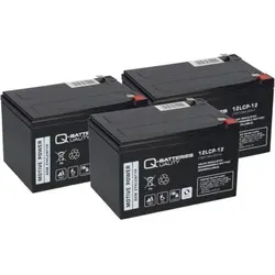 Kompatibler Akku E Roller E Scooter Quad E Bike 36V 3x 12LCP-12 12V-13Ah AGM QB