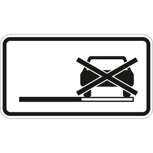 SafetyMarking Halteverbot Verkehrsschild StVO 42 x 23 cm - Zugelassenes Verkehrsschild (Zusatzzeichen Nr. 1060-31) aus 2 mm Aluminium, retroreflektierend und witterungsbeständig, ideal für sichere Verkehrsregelung auf Seitenstreifen.