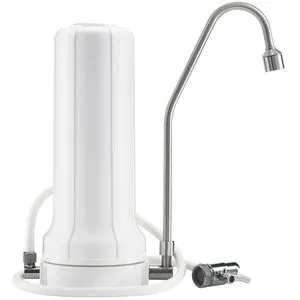 Alvito Wasserfilter Pro - Auftischfilter für frisches Wasser - Wasserfilter, der geruchs- und geschmacksstörende Stoffe entfernt, während wichtige Mineralien erhalten bleiben. Ideal für die einfache Montage am Wasserhahn mit einer Durchflussrate von 4 Litern pro Minute.