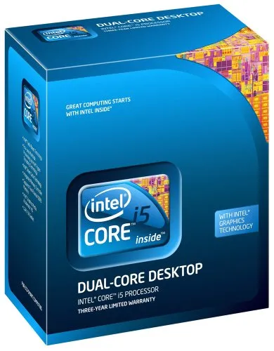 Intel Core i5 (760 2,8 GHz Quad Core Prozessor, Sockel 1156 DMI 2.5 GT/s, L3, 8 MB Cache 0.045 Micron (Intel-Version: 3 Jahre garantie