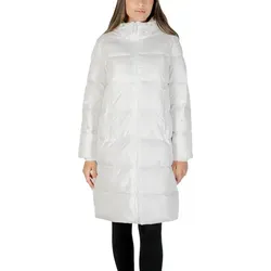 Armani Exchange Damen Jacke Weiß mit Kapuze - Größe XS - Funktionsjacke für Damen, ideal für Herbst/Winter, mit Reißverschluss und praktischen Vordertaschen. Leicht, wasserabweisend und stylish dank neuem Icon-Patch.