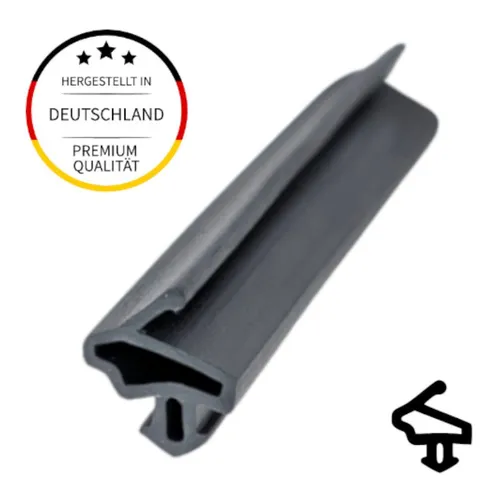 Anschlagdichtung für Fenster und Türen - 5m Schüco, Farbe Schwarz - Fensterdichtungssatz, langlebig und wartungsfrei aus hochwertigem TPS-Material, ideal für Holzfenster in Dachschrägen. Einfache Montage ohne Zubehör.