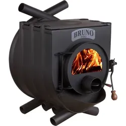 Bruno® Werkstattofen Pyro II mit Herdplatte 16 kW – Schwarz - Robuster Werkstattofen mit 16 kW Heizleistung, ideal für Räume bis 380 m³. Kompakte Bauweise und große Herdplatte für vielseitige Nutzung. Effiziente Luftzirkulation sorgt für gleichmäßige Wärmeverteilung.