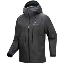 Arc'teryx Herren Alpha Jacke S schwarz - Wanderjacke aus GORE-TEX PRO für optimalen Wetterschutz, ideal für alpine Einsätze bei Sturm und wechselhaftem Wetter.