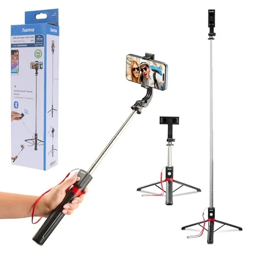 Hama Fancy Stand 110 II Ständer schwarz - Handy-Gadgets, eleganter und stabiler Stand für verschiedene Geräte, ideal für Zuhause oder unterwegs mit einfachem Aufbau und tragbarem Design.