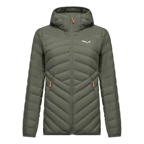Salewa Brenta Responsive Down Jacket W - Faded Green, L - Damen Isolationsjacke für Skitouren und Freeskiing, warm, leicht und wind- sowie wasserabweisend – ideal für alpine Abenteuer.
