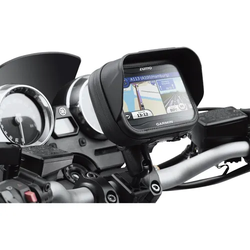 SW-MOTECH Universal GPS-Kit für Motorrad Lenker mit Tasche und Halterung 053 - Navigationssysteme - Praktisches Kit mit robuster Tasche und Halterung für GPS-Geräte, ideal für Motorradfahrer auf Tour.