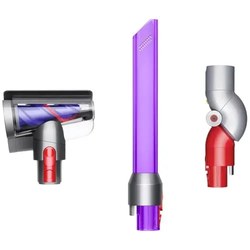Dyson Erweitertes Reinigungsset 3-teilig - Zubehör für die Tiefenreinigung von Matratzen und Polstermöbeln, inklusive Haardüse, LED-Fugendüse und Flex-Adapter für zusätzliche Reichweite.