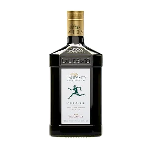 Frescobaldi Laudemio Olivenöl extra vergine 0,5 L - Speiseöle mit Aromen von frischen grünen Oliven und einer intensiven, pikanten Note – ideal für Feinschmecker und zur Verfeinerung von Gerichten.