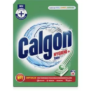 Calgon Wasserenthärter Hygiene+ Tabs, antibakteriell, für die Waschmaschine, 36 Stück