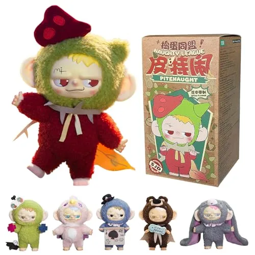 RONGCREATOR PiteNaught Mystery – Frecher Teufel 16 cm – 6 zum Sammeln (+1 Geheimnis), Plüschfigur mit PVC, originelle Geschenkidee, offizielles Produkt, ab 12 Jahren