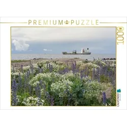 CALVENDO Puzzle CALVENDO Puzzle blühender Strand an der Ostsee 1000 Teile Lege-Größe 64 x 48 cm Foto-Puzzle Bild von Johann Schörkhuber, 1000 Puzzleteile