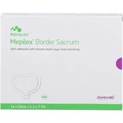 Mepilex Border Sacrum Schaumverband haft.16x20 cm st. Inhalt: 10 St
