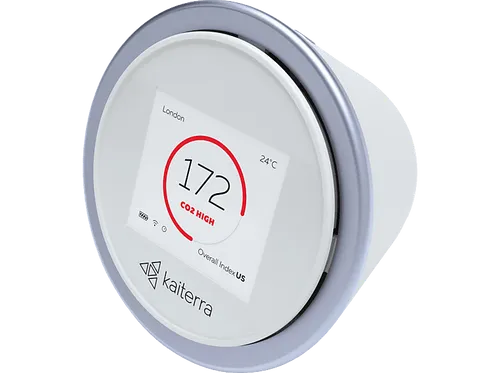 KAITERRA LE-201 Egg+ CO2 Luftmessgerät - Luftreiniger mit intelligenter App-Steuerung, misst CO2 und Schadstoffe, unterstützt Apple HomeKit und IFTTT für optimale Luftqualität.