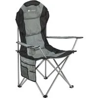 Juskys Campingstuhl Lido – Leicht & Stabil - Camping-Möbel mit bequemer Rückenlehne und Getränkehalter. Ideal für Outdoor-Aktivitäten, faltbar und inklusive Tragetasche für einfachen Transport.