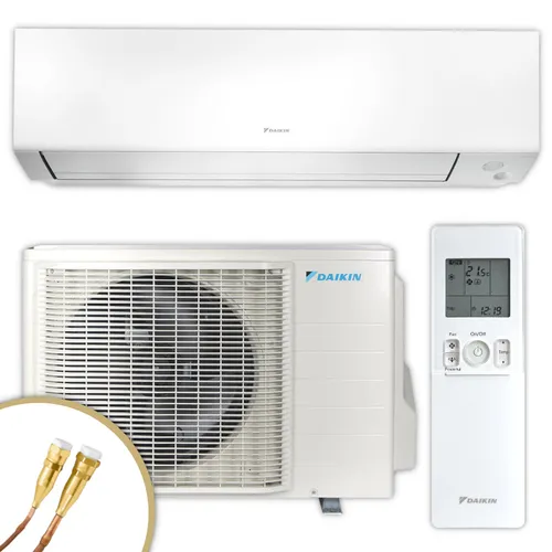 Thermoflux Split-Klimagerät FTXM20A + RXM20A - Klimagerät für Räume bis 25 m², mit WiFi-Steuerung, leise und energieeffizient. Ideal für Wohnräume und Büros, bietet es schnellen Kühl- und Heizbetrieb sowie Allergene-Filterung.
