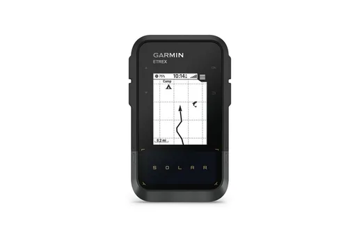 Garmin eTrex Solar (010-02782-00) - Handlicher GPS-Hochleistungs-Kompass, mit Solaraufladung für längere Abenteuer in der Natur