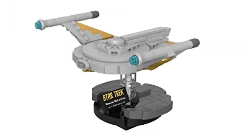 BlueBrixx Titel Pro Star Trek Romulan Bird-of-Prey – Modellbausatz für Erwachsene und Kinder, Klemmbausteine-Set aus 238 Teilen, Detailliertes Raumschiff, Offizielle Lizenz, 104958