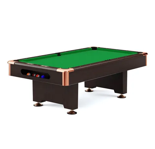 Automaten Hoffmann Billardtisch Club Pro III Nussbaum - Robuster Billardtisch im eleganten Nussbaum-Dekor mit hochwertigem Naturschiefer-Spielfeld für beste Spieleigenschaften. Ideal für Freizeit und professionelle Nutzung.
