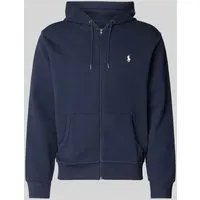 Polo Ralph Lauren Basic Jacke für Herren - Lässige Funktionsjacke aus Baumwolle und recyceltem Polyester, mit Kapuze, Reißverschluss und gesticktem Logo. Ideal für Freizeit und Alltag in Marine.
