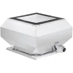 Helios VDD 355/4 T120 Dachventilator - Lüftungstechnik für hohe Temperaturen, ideal für industrielle Anwendungen mit bis zu 120 °C Temperaturbeständigkeit und wartungsfreier Zuverlässigkeit.