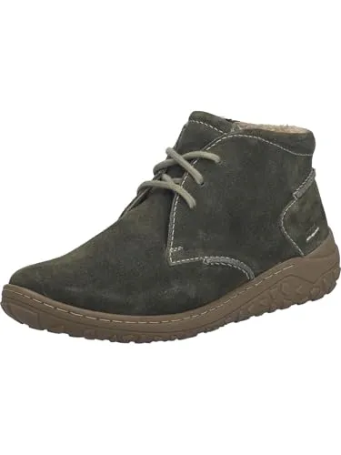 JOSEF SEIBEL Ruby 01 Damenhalbschuh – Moosgrün - Wanderschuhe mit hochwertigem Rindsleder, rutschfester TR/Gummi-Sohle und warmen Futter, ideal für kalte Tage. Die herausnehmbare Innensohle ermöglicht individuelle Anpassungen für optimalen Komfort.