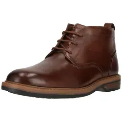 Clarks Aldwin Chukka Boot für Herren, Mid Tan Lea, Größe 45 - Eleganter Chukka Boot aus hochwertigem Leder mit Cushion Technology für optimalen Tragekomfort und Langlebigkeit im Alltag.