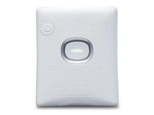 Fujifilm Instax Square Link White - Tragbarer Fotodrucker mit AR-Funktion für sofortige Erinnerungen und Bluetooth-Druck vom Smartphone
