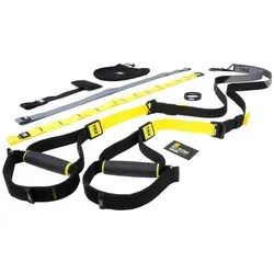 TRX Pro 4 Suspension Trainer - Professioneller Suspension Trainer für Ganzkörpertraining, ideal für Fitnessstudios und Personal Trainer. Robuste Bauweise mit verstellbaren Schlaufen und starkem Karabiner für maximale Sicherheit.