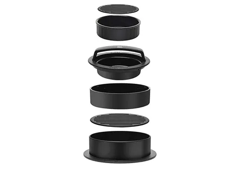 HAC24 Burgerpresse 3-in-1 Frikadellen- & Hamburger-Presse (1 St), Kunststoff, Ø 6,5 - 12 cm