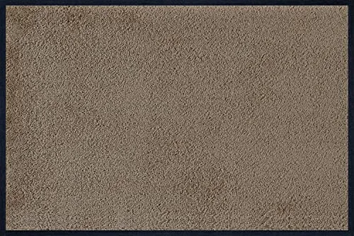 wash+dry Fußmatte, Taupe 40x60 cm, innen und außen, waschbar, Beige
