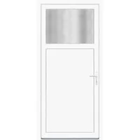 Panto Nebeneingangstür K201 ESG-Verglasung Weiß 98 cm x 198 cm DIN R