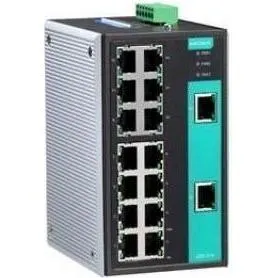 EDS-316 Ethernet-Switch mit 16 Ports - Unverwalteter Ethernet-Switch mit 16 10/100BaseT(X)-Ports und Relaisausgangswarnung für zuverlässige Netzwerkverbindungen. Ideal für den professionellen Einsatz in anspruchsvollen Umgebungen.