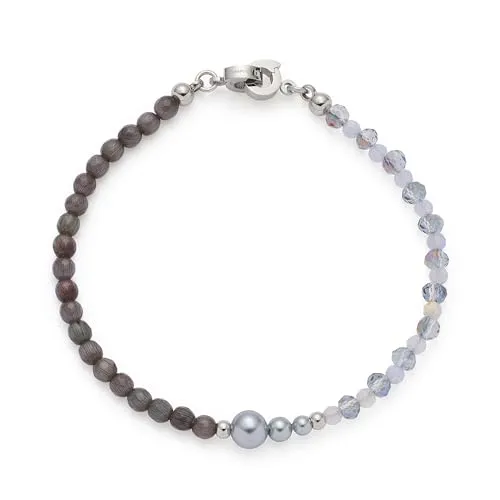 JEWELS BY LEONARDO Armband Clip & Mix Manon – Eleganter Schmuck aus Edelstahl mit Glasperlen - Das stilvolle Armband MANON kombiniert moderne Farben und klassische Perlen. Ideal für Frauen, die vielseitige Akzente setzen möchten. Mit praktischer Clip-Funktion für individuelles Styling.