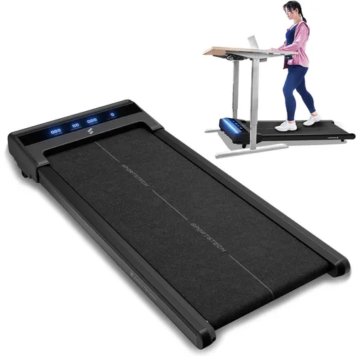 Sportstech Laufband sWalk Lite - Kompakt & Mobil - Laufband mit LED-Feedback und Geschwindigkeitsbereich von 1-6 km/h. Klappbar und ideal für Homeoffice oder kleine Räume. Ihr persönlicher Trainingsassistent für mehr Bewegung im Alltag!