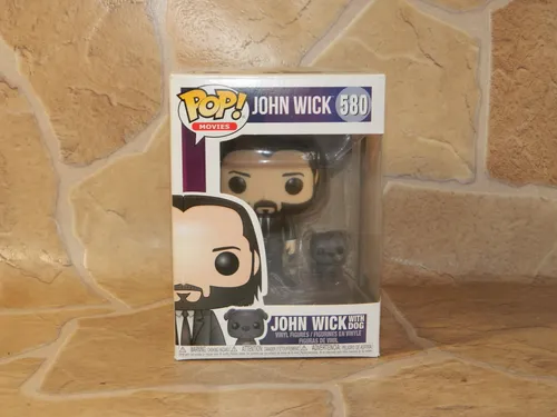 John Wick with Dog (Hund mit Fehler LESEN) POP! Movies #580Vinyl Figur NEU#2