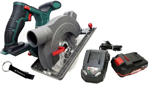 Parkside 20V Akku-Handkreissäge PHKSA 20 mit HEADNMORE Schlüsselanhänger - Handkreissäge für präzise Schnitte in Holz und PVC, inklusive Transportkoffer und einem praktischen Flaschenöffner als Schlüsselanhänger. Ergonomisches Design und einfache Handhabung.