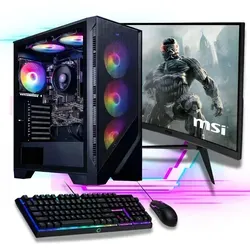 Meinpc AMD Ryzen 7 Gaming-PC-Komplettsystem - PC-Systeme mit AMD Ryzen 7 5700G, 32 GB RAM und RGB-Beleuchtung für ein beeindruckendes Gaming-Erlebnis. Auspacken, anschließen und sofort loslegen!