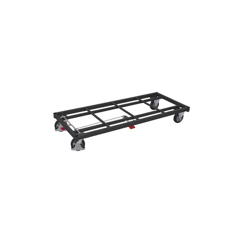 VARIOfit Schwerlastwagen 1200kg Tragkraft mit Elastikbereifung - Robuster Schwerlastwagen im Baukasten-System, pulverbeschichtet für Langlebigkeit. Ideal für den professionellen Einsatz, ausgestattet mit spurloser Bereifung und präzisen Lenkrollen.