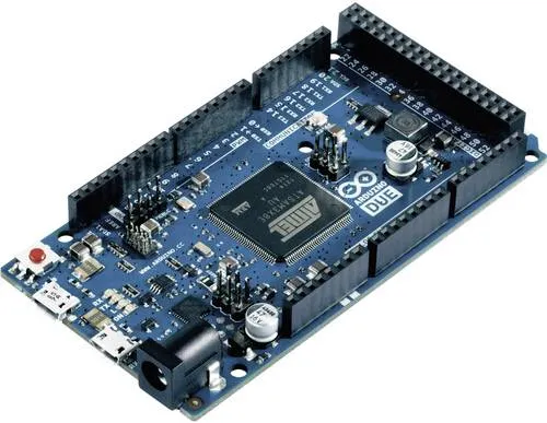 Arduino Due: 32-Bit Mikrocontroller-Board - Platinen & Entwicklungskits, leistungsstark mit 54 digitalen I/O-Pins und 12 analogen Eingängen für vielseitige Projekte.