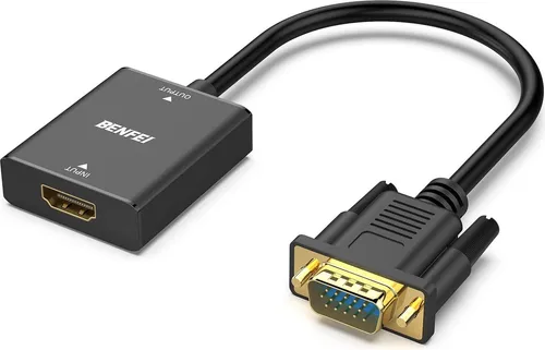 BENFEI Kabeladapter HDMI auf VGA Adapter mit 3.5mm Audio Ausgang