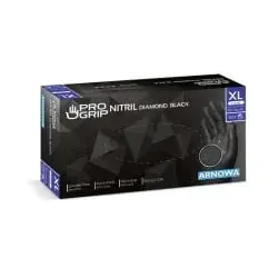 PROGRIP Nitril Diamond Black Einmalhandschuhe, puderfrei, schwarz 361-XL , 1 Packung = 50 Stück, Größe XL