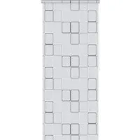 vidaXL Duschrollo 120x240cm - Quadratmuster - Seitenzug- & Springrollos, modernes Design und wasserabweisendes Material, ideal für einen stilvollen und funktionalen Badezimmer-Schutz.