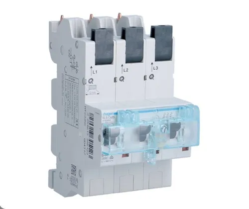 Hager HTS335C SLS-Schalter 3P Cs-35A - 3-polig, 35A für Sammelschiene mit Multifunktionsverschluss für zusätzliche Sicherheit